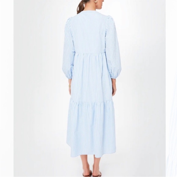 Blue and White Stripe Alora Maxi Dress by Pomander Place. XS. NWOT. - Picture 3 of 7